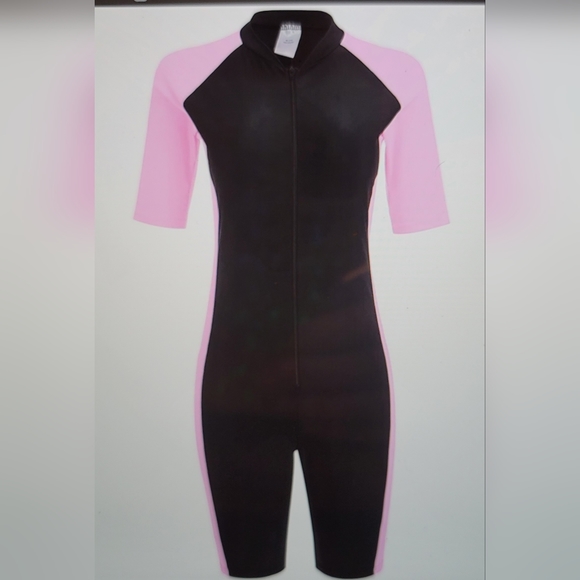 NWT Rashguard One Piece Short Sleeve Zip Up Size XL - Picture 3 of 11